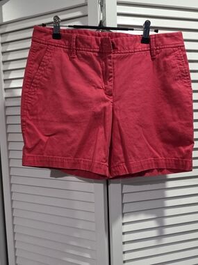 Talbots Coral-Pink Cotton Bermuda Shorts